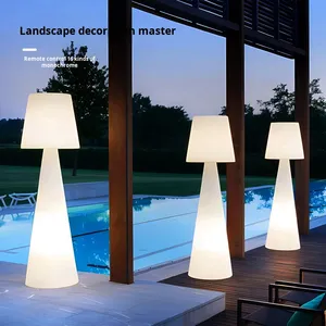 مصباح أرضي LED عصري بتصميم أوروبي شمالي مع شحن شمسي، مصباح ركن أرضي LED معاصر للاستخدام في الفنادق - Product Image 2