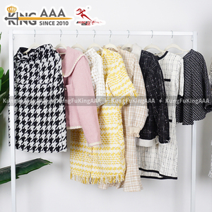 Wholesale <strong>Cheap</strong> Price Vintage Woolen Coats Casual Mixed <strong>Tweed</strong> <strong>Jacket</strong> Women Used Second Hand Female Cropped <strong>Tweed</strong> <strong>Jackets</strong> Outwear - Product Image 2