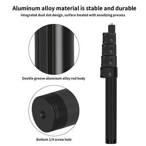 Perche à <span class=keywords><strong>selfie</strong></span> pliable avec boucle, perche à <span class=keywords><strong>selfie</strong></span> extensible en aluminium 2 en 1, monopode pour caméra d'action et smartphone - Product Image 2