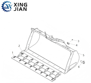 Sarung Gigi Bucket <span class=keywords><strong>Loader</strong></span> Berkualitas Tinggi Kompatibel dengan Wheel <span class=keywords><strong>Loader</strong></span> LW300KN untuk Pertambangan dan Konstruksi - Product Image 3
