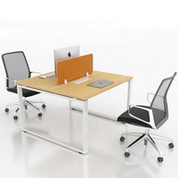 Guangzhou BERSON meubles nouveau design métal table cadre jambes face à face deux sièges cadre