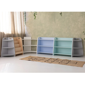 Modern Montessori Toy Shelf Storage Cabinet Wood Set with <b>Kids</b> <b>Study</b> <b>Table</b> and Chair <b>for</b> <b>Kid's</b> Room - Product Image 1