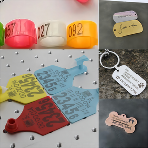 Muestra Gratuita, Disponible en EE. UU. y la UE, Máquina de Marcado Láser de Fibra Integrada de Escritorio, Dispositivos de Grabado de Placas de Identificación para Perros, Personalizables con Logotipo - Product Image 6