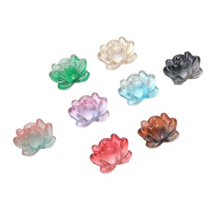 Memory Glass Lotus Beads 21x16mm Double Hole For DIY Necklace Bracelet Jewelry Making Craft Supplies Wholesale - Product Image 5