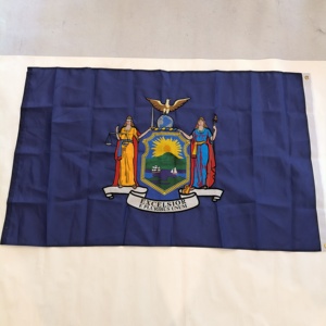 Bandera del estado de Nueva <span class=keywords><strong>York</strong></span> bordada de 3x5 pies Bandera duradera para exteriores con ojales de latón - Product Image 2
