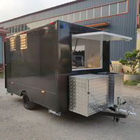Remorque de concession remorquable entièrement équipée pour le café, hot-dog, restauration de snack de rue, camion de nourriture avec équipement de cuisine complet