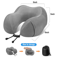 Nouveau cou oreiller soutien Wrap en vrac luxe voiture Portable mémoire mousse Snugl voyage oreiller pour vol