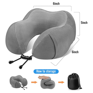Nuovo <span class=keywords><strong>cuscino</strong></span> per il collo avvolgente di lusso portatile in Memory Foam <span class=keywords><strong>cuscino</strong></span> da viaggio per il volo - Product Image 2