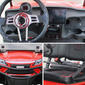 Voiturette de golf électrique 4+2 places haute performance, batterie lithium longue durée, sièges confortables, acier inoxydable, 4KW, 300kg - Product Image 6