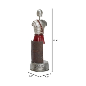 Resina personalizada armadura completa <span class=keywords><strong>de</strong></span> <span class=keywords><strong>Dios</strong></span> <span class=keywords><strong>soldado</strong></span> Efesios escritura 9,5 pulgadas resina piedra estatuilla <span class=keywords><strong>de</strong></span> mesa - Product Image 5