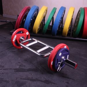 OEM Deportes Chrome Entrenamiento Fitness personalizado Inteligente Fijo Levantamiento de pesas Gimnasio Squat Bar - Product Image 5