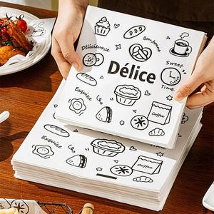 Empaquetado Desechable Personalizado para Comida Rápida, para Hamburguesas, Papas Fritas, Nuggets de Pollo Frito Coreano, Hojas de Papel Resistentes al Agua y a la Grasa - Product Image 2