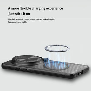 Nuova moda Nillkin custodia protettiva per telefono antiurto adatta a <span class=keywords><strong>Vivo</strong></span> X200 Pro CamShield Cover magnetica trasparente nera - Product Image 4