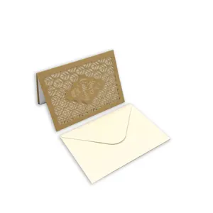 Lazer kesim kraft kağıt özel kız mutlu doğum günü kartı lüks sıcak damgalama çocuk doğum günü kartları 17 yeni tasarım
