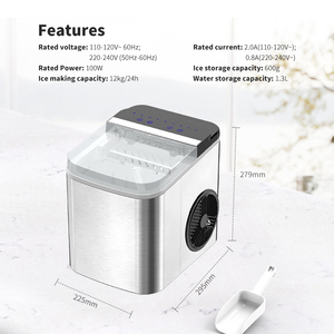 Portable 12V Mini Ice Maker <b>Machine</b> Shape Home & Hotel Countertop New Industrial Mini Home Hotel Mini Ice Maker Intelli - Product Image 4
