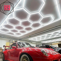 Prix usine 220v 110v haute qualité hexagonal led lumière plafond pour voiture Showroom Garage réparation atelier éclairage