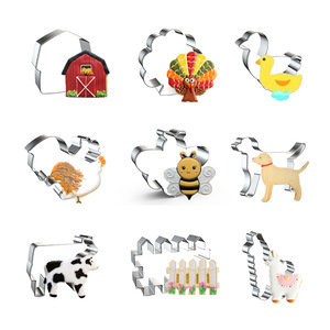 Moule à biscuits pour <span class=keywords><strong>animaux</strong></span> <span class=keywords><strong>de</strong></span> <span class=keywords><strong>ferme</strong></span> bricolage Sandwich Fondant Cutter en acier inoxydable <span class=keywords><strong>emporte</strong></span>-pièce personnalisé pour accessoires <span class=keywords><strong>de</strong></span> pâtisserie - Product Image 5