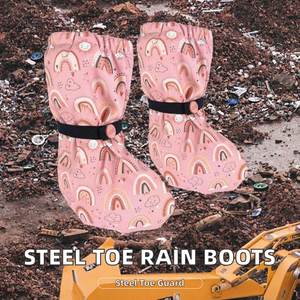 Bottes de sécurité industrielles OEM, bottes de travail en PVC imperméables avec embout en acier, doublure en maille, anti-écrasement et anti-perforation - Product Image 1