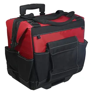 Heavy Duty Verstelbare Handgreep Elektricien Grote Capaciteit Rolling Bag Carrying Elektrische Tool Kit Opbergtas