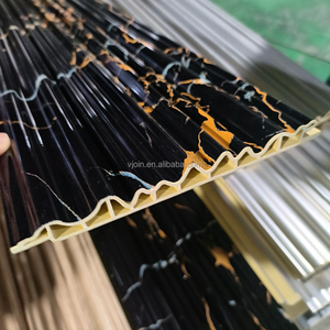 Golden Line Modern <strong>Wall</strong> Panels Leather Grain WPC <strong>Wall</strong> <strong>Cladding</strong> Waterproof Soundproof <strong>Interior</strong> Decorative <strong>Cladding</strong> for Apartments - Product Image 3