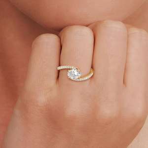 2 карат, комплект из кольца с Муассанитом, серебро 925 пробы, кольца с Муассанитом, ювелирные изделия, кольцо с Муассанитом - Product Image 5