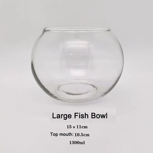 Décoration de maison moderne, bol en verre recyclé, terrarium rond, <span class=keywords><strong>vase</strong></span> en verre, terrarium en verre, 20 <span class=keywords><strong>cm</strong></span> - Product Image 2
