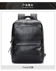 Dropshipping Shopify Men Genuine Leather Travel Backpack Retro Head Layer Cowhide <b>Computer</b> <b>Bag</b> Cross Border Business Daypack - Product Image 6