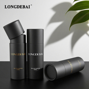 Eco Friendly Luxury Cylinder Kraft Paper Box with Custom Logo for Perfume and Cosmetic Gift Packaging Wholesale - Product Image 4