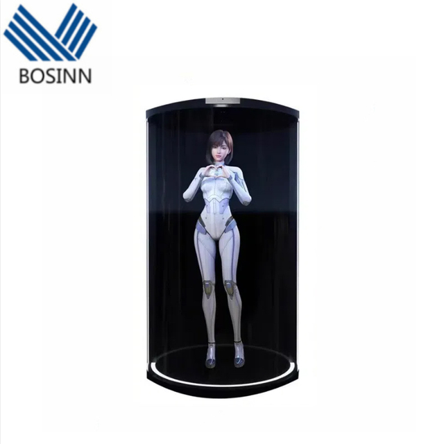Levitating Image 3D Holographic Digital Human Display Dance Advertise Synchronous Display Bunker Holographic Cabinet Show