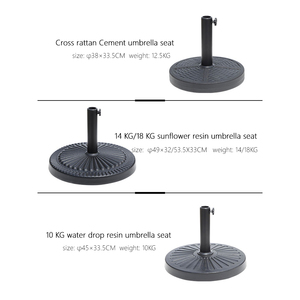 Trung Quốc Chất lượng cao bãi biển vườn ô cơ sở 10kg 30kg 50kg 80kg 120kg lớn dù che cơ sở tùy chỉnh - Product Image 3