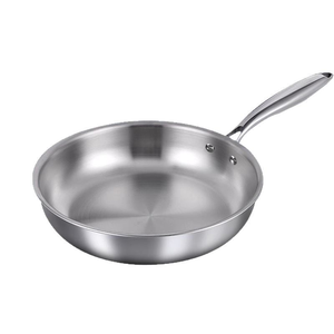 Triply <b>Ceramic</b> Non-Stick Modern Eco-Friendly Stainless Steel Frying Pan 20/24/28cm Honeycomb Design Dishwasher Safe Gas - Product Image 1