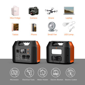 300W xách tay năng lượng mặt trời Máy phát điện dự phòng Powerstation LiFePO4 pin hệ thống năng lượng 256wh phí cung cấp xe đèn pin-đặc biệt - Product Image 4