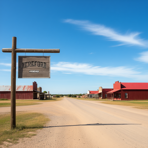 T-shirt sportiva vintage a maniche lunghe Hereford Texas - Product Image 3