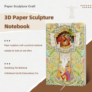 3D sáng tạo Jesus giấy điêu khắc bìa cứng máy tính xách tay 60 tờ giấy dày cho quà tặng Tôn Giáo - Product Image 2