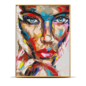 Peinture à l'huile sur toile moderne abstraite, <span class=keywords><strong>visage</strong></span> de femme, <span class=keywords><strong>art</strong></span> <span class=keywords><strong>pop</strong></span>, affiches et impressions, décoration murale <span class=keywords><strong>pop</strong></span> - Product Image 3