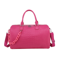 Designer Luxury Travel Pink Weekend borsa da notte borsa da viaggio in pelle di coccodrillo borsone da donna borsa a tracolla impermeabile