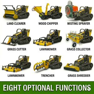 Desbrozadora <span class=keywords><strong>Forestal</strong></span> con Control Remoto VORAN de 1350 mm para la Creación de Zonas Libres de Incendios Forestales, Desbrozadora de Pendientes con Control Remoto Diésel de 38 HP para la Prevención de Incendios - Product Image 1