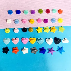 Ready To Ship Factory Wholesale Various Colors Different Shape Star Cloud Heart Rubber Clutches For Enamel Pin