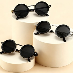 High-End Rotating Aluminum Magnesium Alloy Round Steampunk Polarized Sunglasses 9 Gears ND Filter Adjustable Dimming Sunglasses - Product Image 3