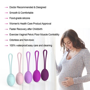 Y.LOVE kadın <span class=keywords><strong>Kegel</strong></span> topları egzersiz silikon su geçirmez IPX65 vajinal sıkma pelvik kat kas eğitim topları - Product Image 4