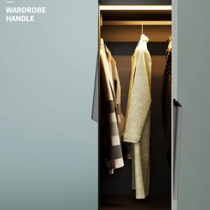 Poignées de meubles modernes grises de 300 mm pour tiroirs dissimulés, armoires de cuisine, commodes et portes à bordure affleurante - Product Image 2