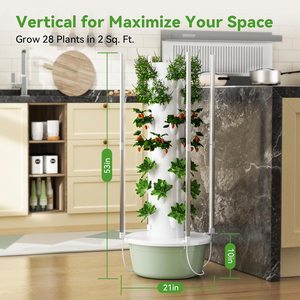 Directo de fábrica, nuevos sistemas de cultivo hidropónico, maceta de jardín de Torre Vertical para interiores con luz de cultivo <span class=keywords><strong>Led</strong></span> - Product Image 2