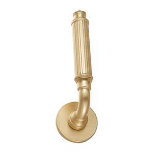 Manija de puerta personalizada de fábrica 8027, palanca antigua de oro satinado de lujo, manija y perilla de aleación de ZINC, manija de puerta interior de casa - Product Image 5