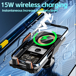 Support de chargeur sans fil pour voiture 15W, chargeur de voiture sans fil intelligent, support de téléphone portable pour voiture - Product Image 3