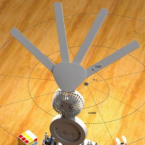 Eye-care bảng đèn kỹ thuật số Đồng hồ <span class=keywords><strong>LED</strong></span> ánh sáng USB 3 màu bàn đèn cảm ứng điều khiển có thể gập lại với Fan đọc ánh sáng ban đêm - Product Image 4