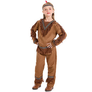Costume de Cosplay Sauvage Africain Primitif pour Enfant, Costume Imprimé Léopard pour Fête d'Halloween - Product Image 3
