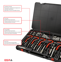 Ensemble d'outils de réparation de filetage M5-M12 131 pièces Kit de réparation de filetage Foret HSS Ensemble d'outils Helicoils