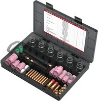 Kit d'accessoires pour torche de soudage TIG ARCCAPTAIN 71 pièces : Buse en alumine, Pinces, Corps de torche compact, Lentille de gaz, 12 coupelles en verre, Consommables