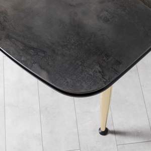 Mesa de Comedor Extensible Moderna Europea Rosse con Tapa de Mármol para 6 Personas, Patas Doradas, Forma Rectangular, Turquía - Product Image 5