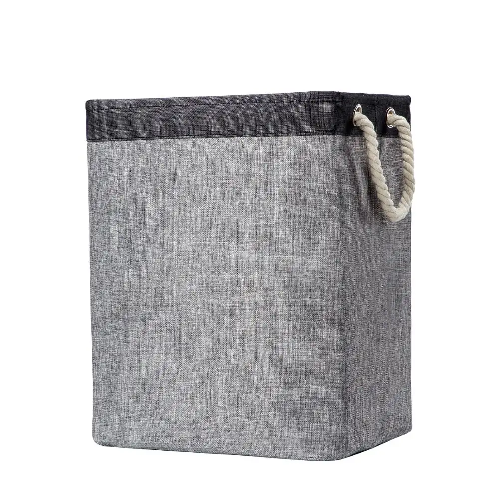 Folding Laundry Hamper Fabric Storage Basket,Laundry Basket with Handles ,Home Usage and Handles Style Storage box